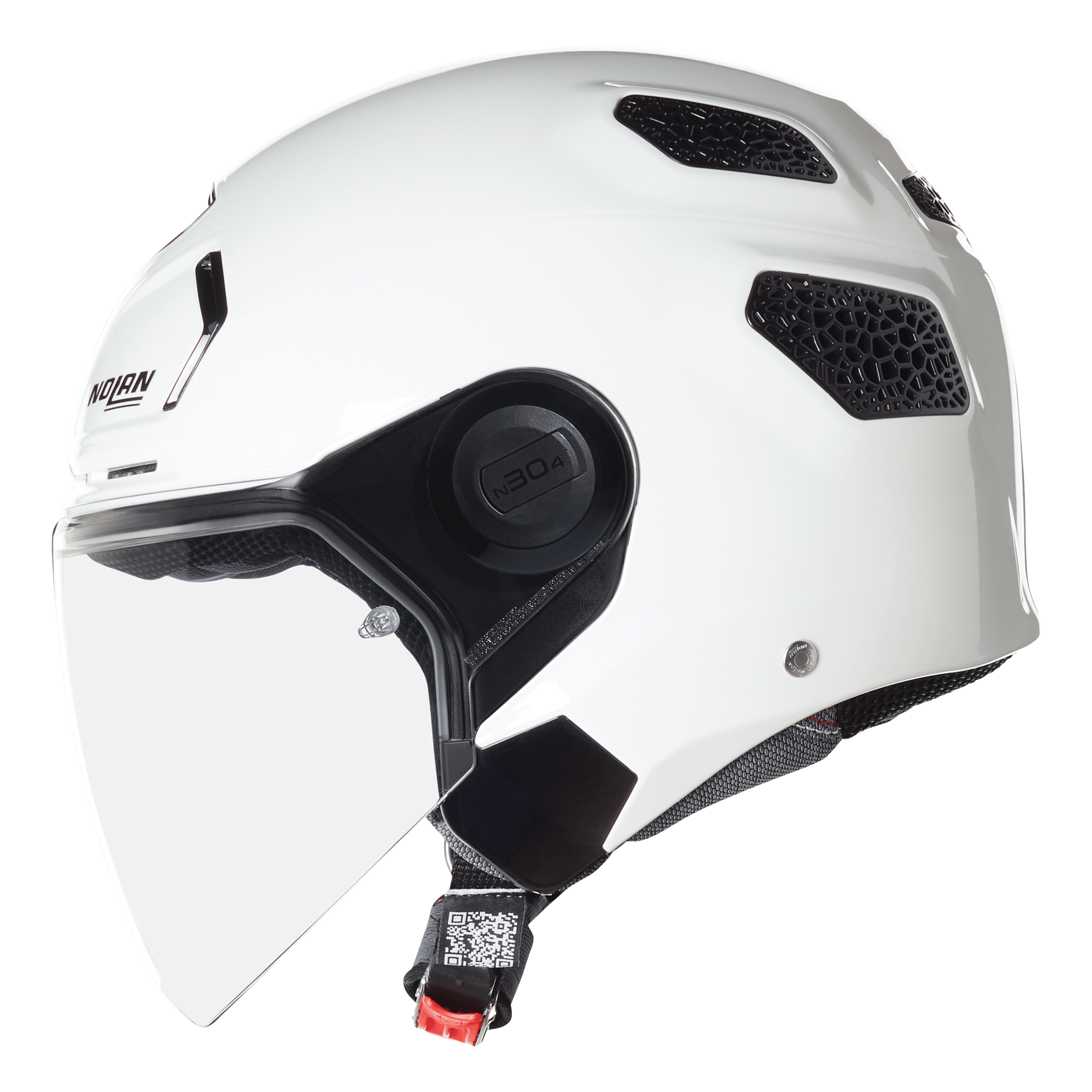 NOLAN N30-4 T CLASSICO 305 CAMLI YARIM KASK METAL BEYAZ