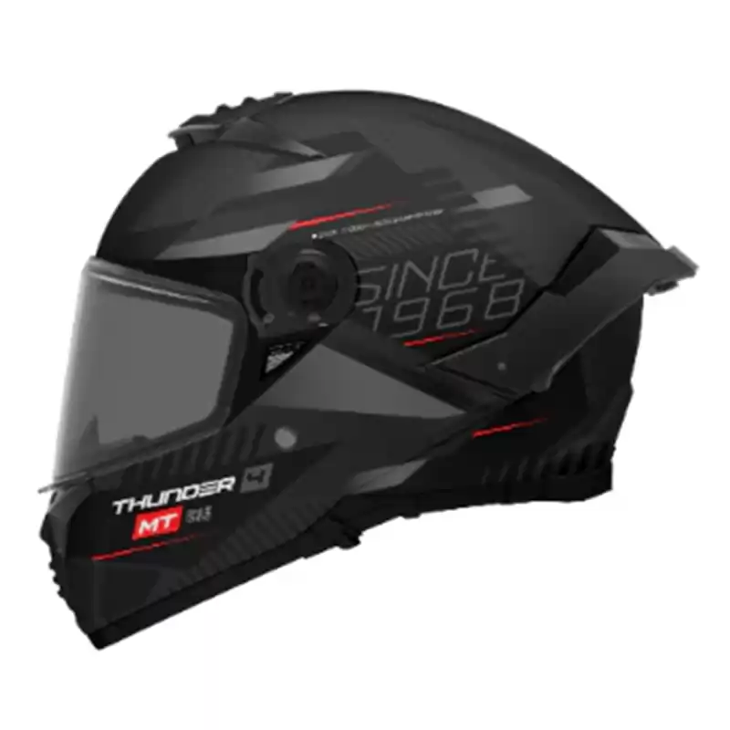 MT KASK THUNDER 4 SV FF118SV  LUMINENCE D1 MAT ŞEFFAF VİZÖRL